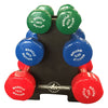 Vinyl Dumbbell Set 3kg  5kg & 7kg with Rack (Package Price)