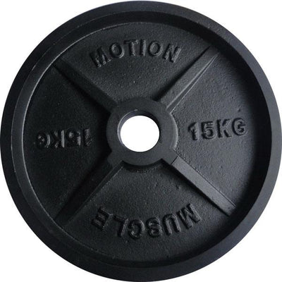 Pair of 15kg Cast Iron Machined Olympic Plates