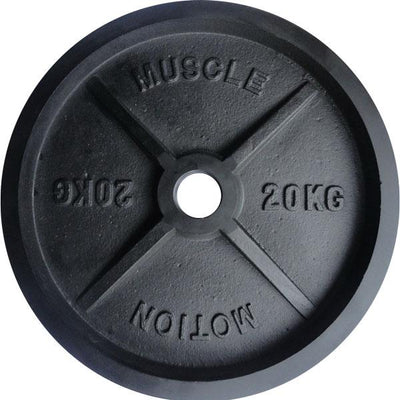 1000kg of 20KG Olympic Cast Iron Machined Weight Plates (Package Price)